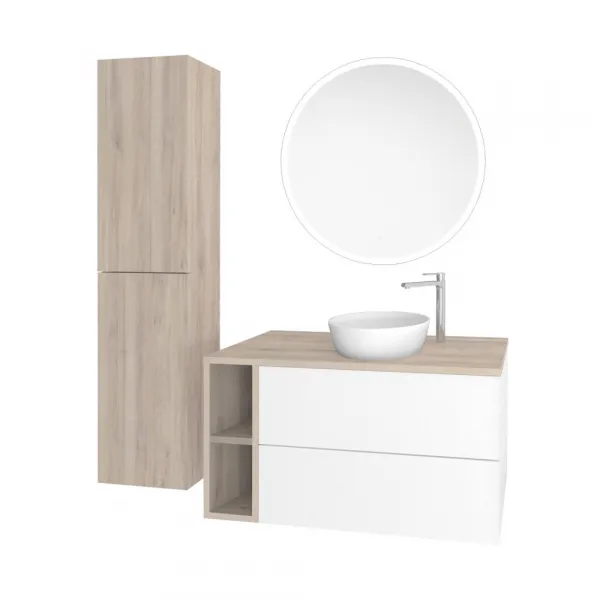 Mereo Zrkadlo okrúhle pr. 80 cm, LED osvetlenie a odhmlievanie CN163