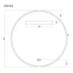 Mereo Zrkadlo okrúhle pr. 80 cm, LED osvetlenie a odhmlievanie CN163
