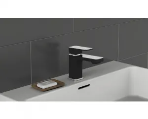 Eisl - Umývadlová batéria stojanková čierna matná / chróm MADAGASKAR (43106) 43106