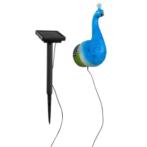 Haushalt International LED Solární nástěnná dekorace Páv