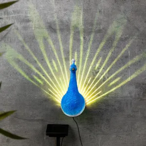 Haushalt International LED Solární nástěnná dekorace Páv