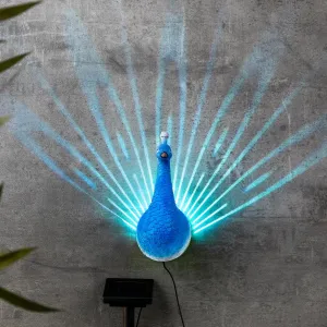 Haushalt International LED Solární nástěnná dekorace Páv