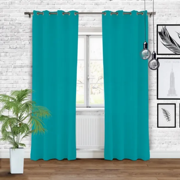 Tyrkysovétieniacezávesy140x250cmŠírka:140cm|Dĺžka:250cm