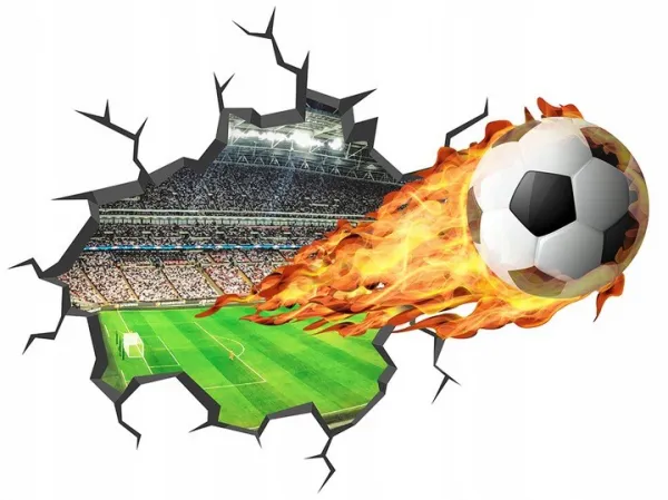Štýlovánálepkanastenuprechlapcovfutbal59x45cm45383