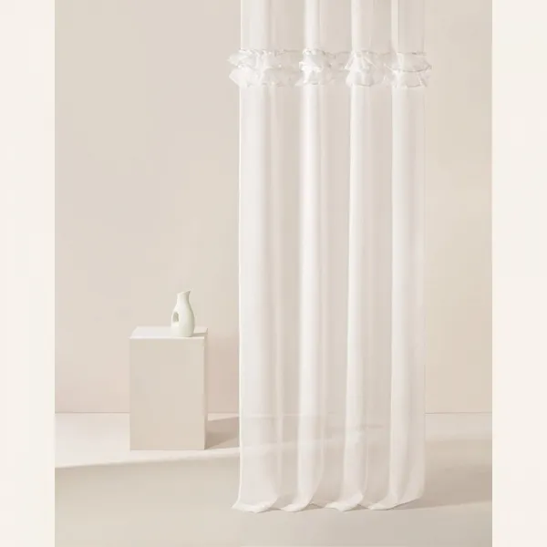 KrémovázáclonaFRILLAsvolánminastiebornépriechodky300x250cm
