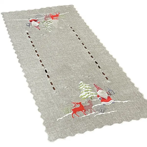 SivávianočnáštólasvýšivkouškriatkaasobovŠírka:40cm|Dĺžka:220cm