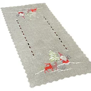 SivávianočnáštólasvýšivkouškriatkaasobovŠírka:40cm|Dĺžka:220cm