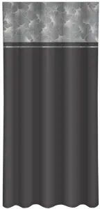 Dlhéčierno-šedézávesysovzoromlistovvelegantnomštýleDĺžka:250cm