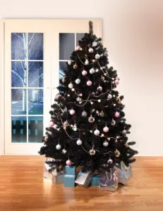 Krásnyvianočnýstromčeksozlatýmivetvičkami220cm56077
