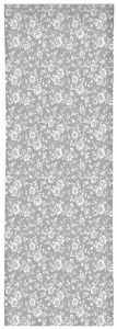 PanelovýbéžovýzávessovzorombielychkvetínDĺžka:250cm