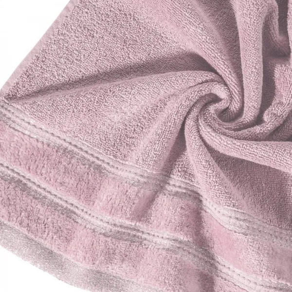OsuškaGLORYvjemnejružovejfarbe,svelúrovýmokrajomalesklouniťouŠírka:50cm|Dĺžka:90cm