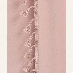 PúdrovoružovýzávesLaranariasiacupáskusostrapcami140x250cm