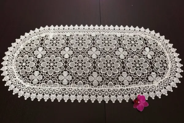 DomTextilu OvalnýkrajkovýobruskrémovejfarbyŠírka:50cm|Dĺžka:100cm 49787_104420 krémová