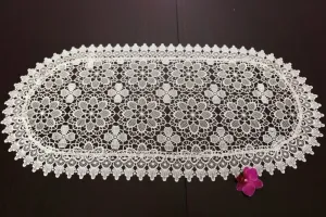 DomTextilu OvalnýkrajkovýobruskrémovejfarbyŠírka:50cm|Dĺžka:100cm 49787_104420 krémová