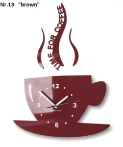 NástennéhodinyTimeforcoffeetmavohnedá40492_120312