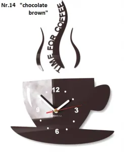NástennéhodinyTimeforcoffeetmavohnedá40492_120312