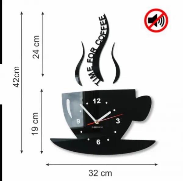 NástennéhodinyTimeforcoffeetmavohnedá40492_120312