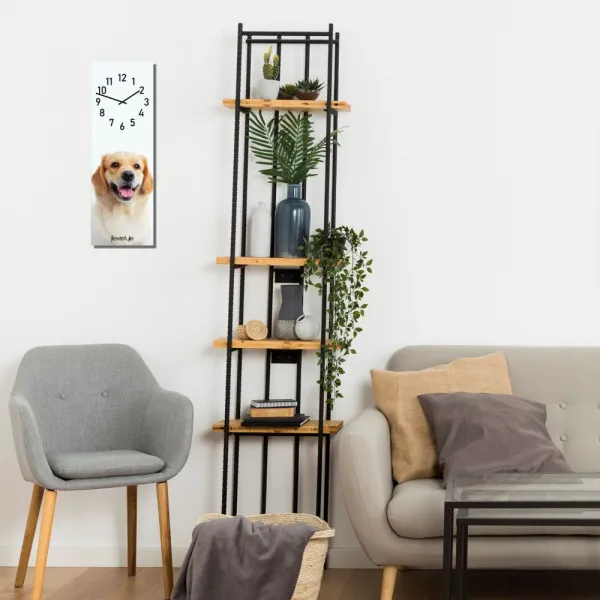 Detskénástennéhodiny20x60cmsozlatýmretríverom67657