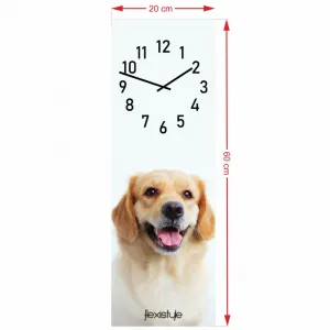 Detskénástennéhodiny20x60cmsozlatýmretríverom67657