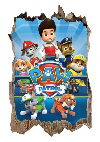 NálepkanastenuPawPatrol3D47x73cm45420modrá