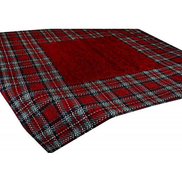 DomTextilu Vianočnýobrusbordovejfarbysrozmermi90x90cm 56941 červená