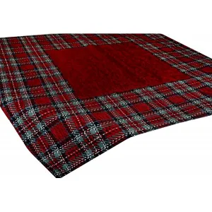 DomTextilu Vianočnýobrusbordovejfarbysrozmermi90x90cm 56941 červená