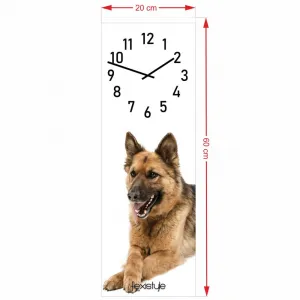 Detskénástennéhodiny20x60cmsnemeckýmovčiakom67661
