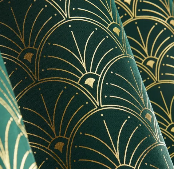 Elegantnýtmavozelenýzáves140x260cm
