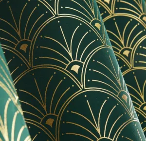 Elegantnýtmavozelenýzáves140x260cm