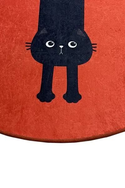 L'essentiel Kúpeľňový koberec KITTY 100 cm červený
