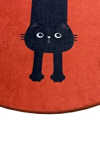 L'essentiel Kúpeľňový koberec KITTY 100 cm červený