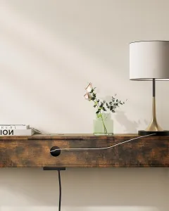 SONGMICS Konzolový stolík VASAGLE vstupná hala hnedý