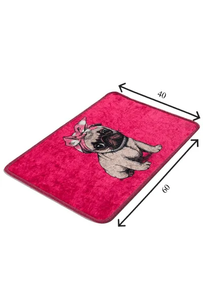 L'essentiel Kúpeľňová predložka Pug DJT 40x60 ružová
