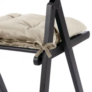 AmeliaHome Podsedák na stoličku Aleksa krémová, veľkosť 40x40