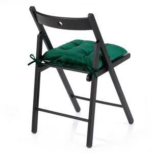 AmeliaHome Podsedák na stoličku Aleksa tmavozelená, veľkosť 40x40