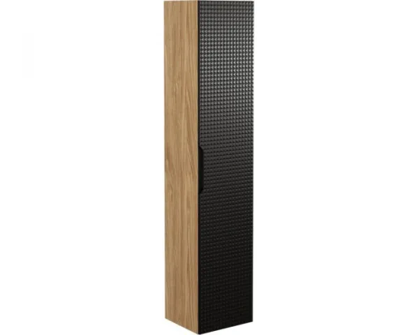 Comad Kúpeľňová zostava Luxor Black Cloud so skrinkami a umývadlom 120 cm čierna/dub olejovaný