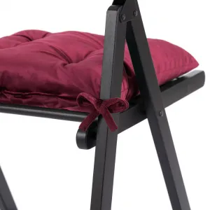 AmeliaHome Sedák na stoličku Aleksa bordó, veľkosť 40x40