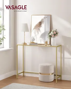 SONGMICS Konzolový stolík Vasagle Bentle zlatý