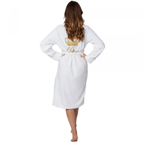 Tutumi Dámský župan z mikrovlákna Queen L/XL bílý
