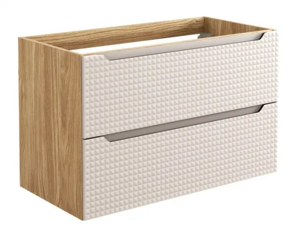 Comad Kúpeľňová zostava Luxor Béžový oblak so skrinkami a umývadlom 120 cm dub olejovaný/béžová