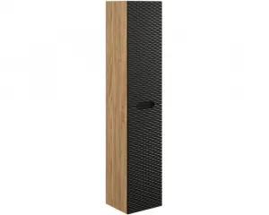 Comad Kúpeľňová zostava Ocean s doskou, umývadlom a skrinkami 120 cm čierna/dub olejovaný