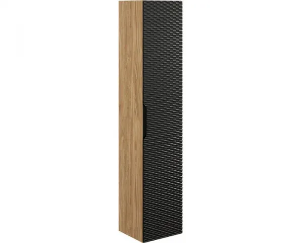 Comad Kúpeľňová zostava Ocean s doskou, umývadlami a skrinkami 120 cm čierna/dub olejovaný