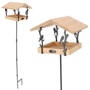 Esschert Design Krmítko pre vtáky AILIN 131 cm hnedé