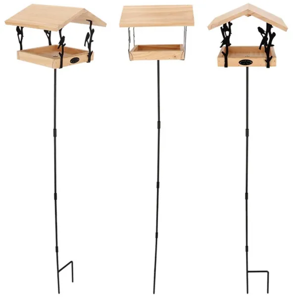 Esschert Design Krmítko pre vtáky AILIN 131 cm hnedé