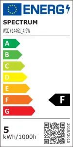 Spectrum LED LED žárovka GLOB 4,9W E27 COG RETROSHINE teplá bílá
