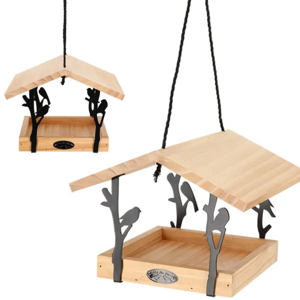 Esschert Design Závesné krmítko pre vtáky VORES hnedé