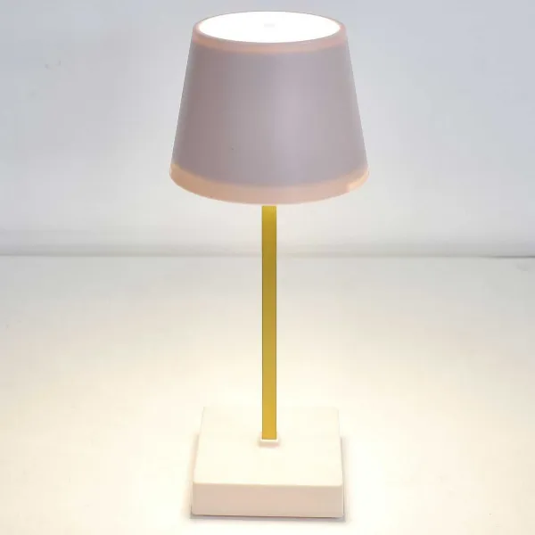 HowHomely LED lampa STELO TOUCH ružová/zlatá