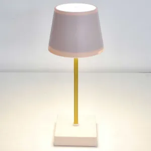 HowHomely LED lampa STELO TOUCH ružová/zlatá