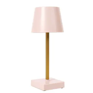 HowHomely LED lampa STELO TOUCH ružová/zlatá