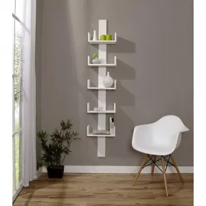 Nástenný regál PEPE biely